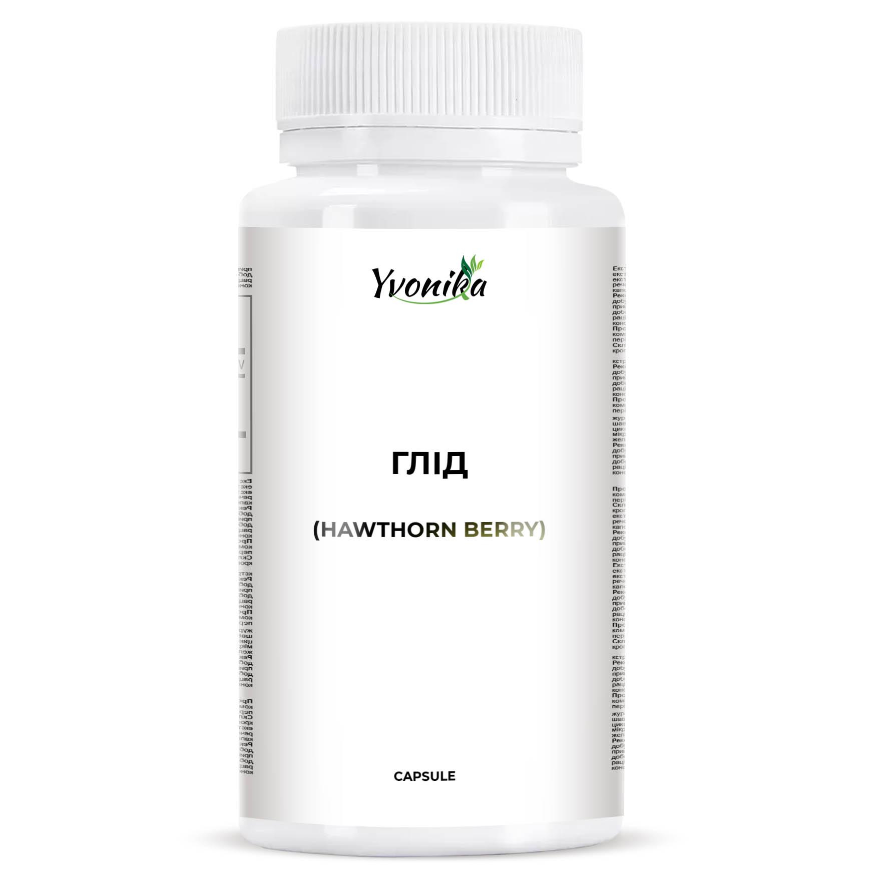 

YVONIKA™ Hawthorn Berry 200 mg, 30 Capsules.