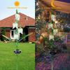 Solar Garden Decor Stake Outdoor Light Glass Flower Stake for Yard Lawn Decor Backyard Decorations