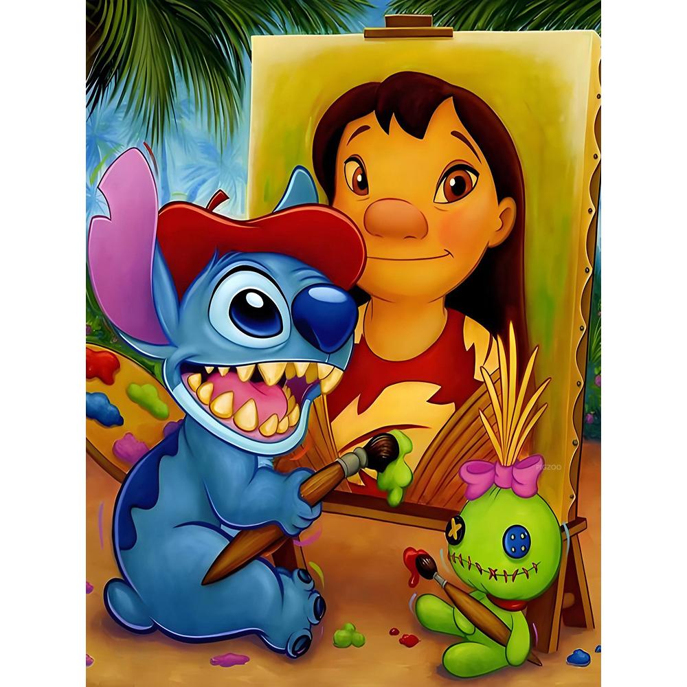 

Наборы для алмазной вышивки Лило и Стич Покемон Супер Марио Домашний декор Искусство Полная круглая мозаичная вышивка Крестиком Round 50x70cm