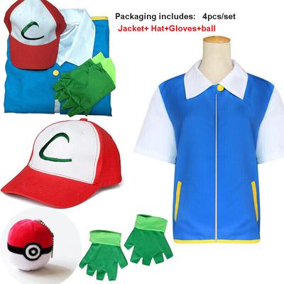 Erwachsene Kinder Cosplay Kostüm Jacke Handschuhe Hut Set Trainer Halloween Hoodie Kostüme Hemd Mädchen & Junge Frauen Männer Kleidung 4 Stück / komplettes Set