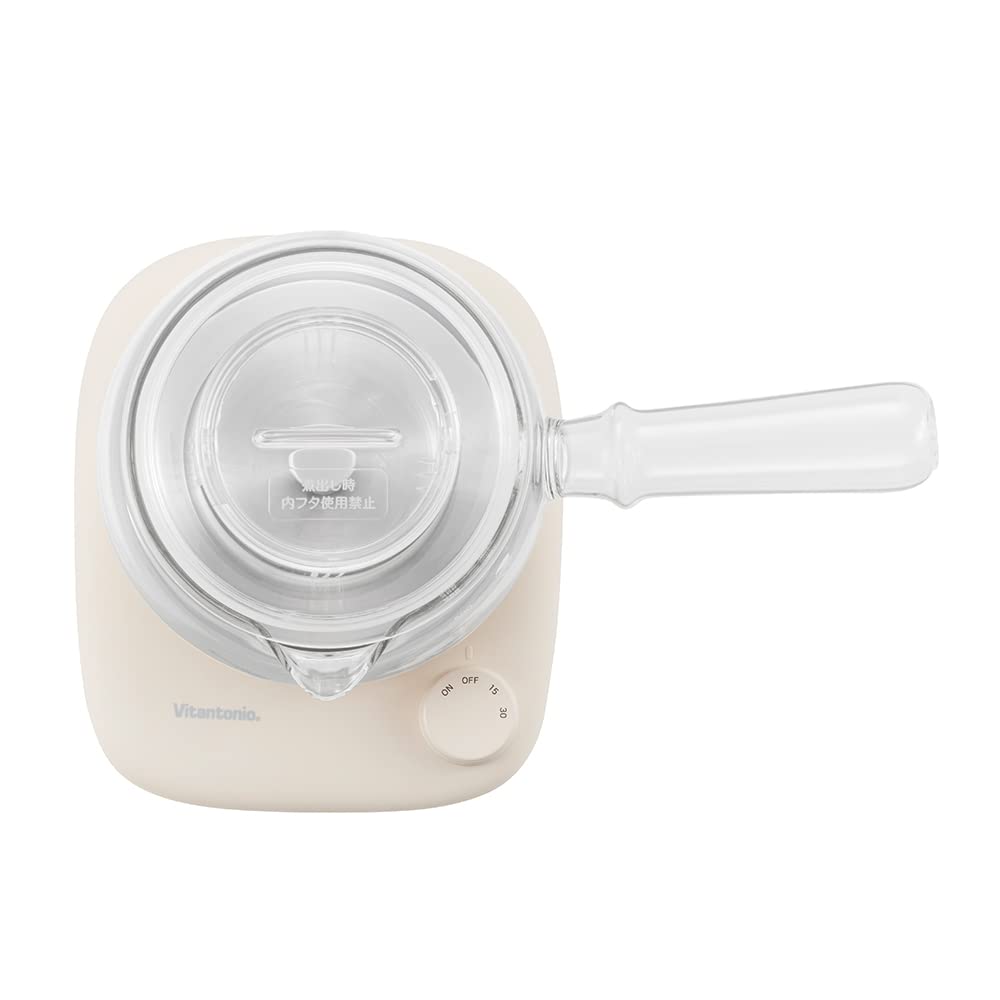 Glass Kettle KYUSU Boiling Electric Kettle Glass Teapot Water Boiling Kettle Transparent Teapot [Vitantonio Official] (VEK-30-I) [With Mode]