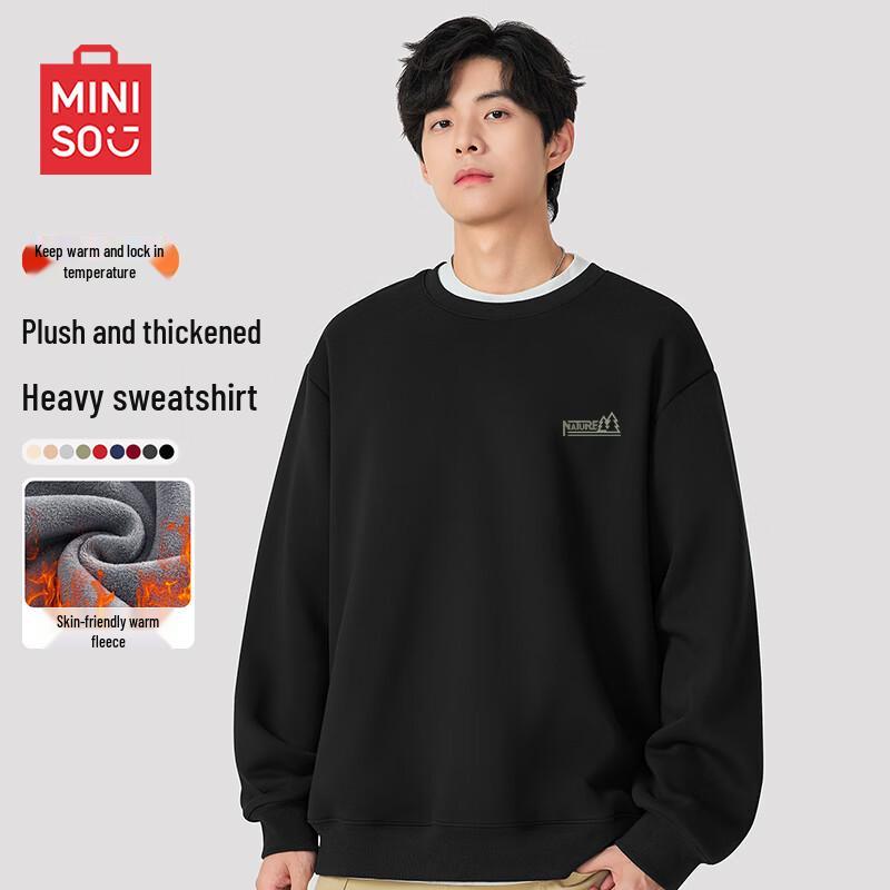 MINISO Men's Heavyweight Island Velvet Sweatshirt