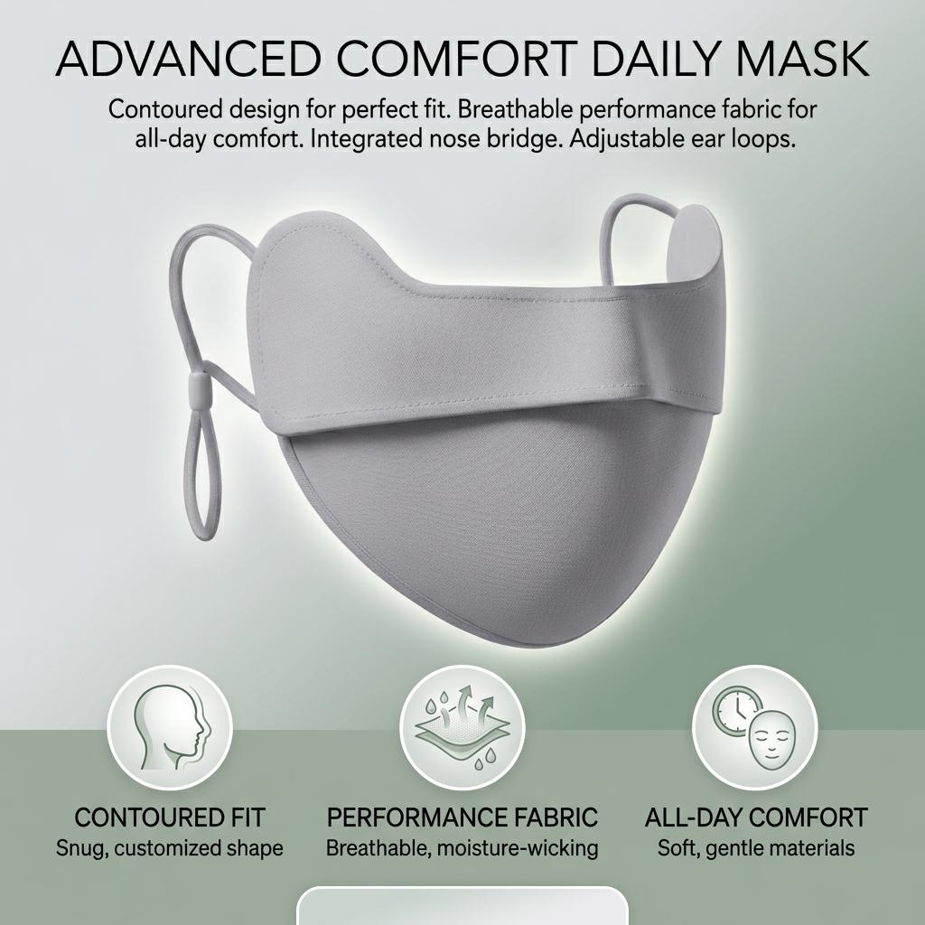 Ice Silk Sun Protections Mask For Women UV Protections Full Face-Cover With Eye Corner Guard Breathable Design