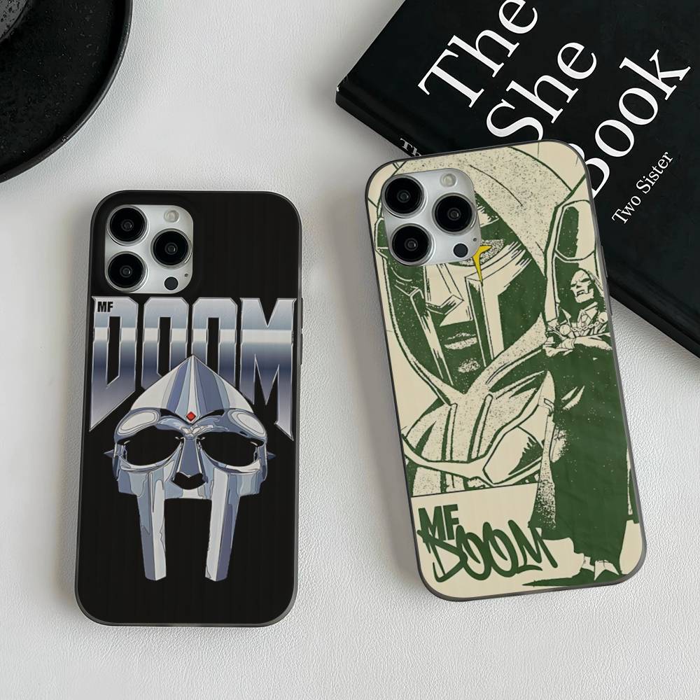 Underground Hip Hop M-MF-DOOM Phone Case For IPhone 11 12 13 14 15 16 17 Pro Max PLUS Pro Wave Corrugated Silicone Case