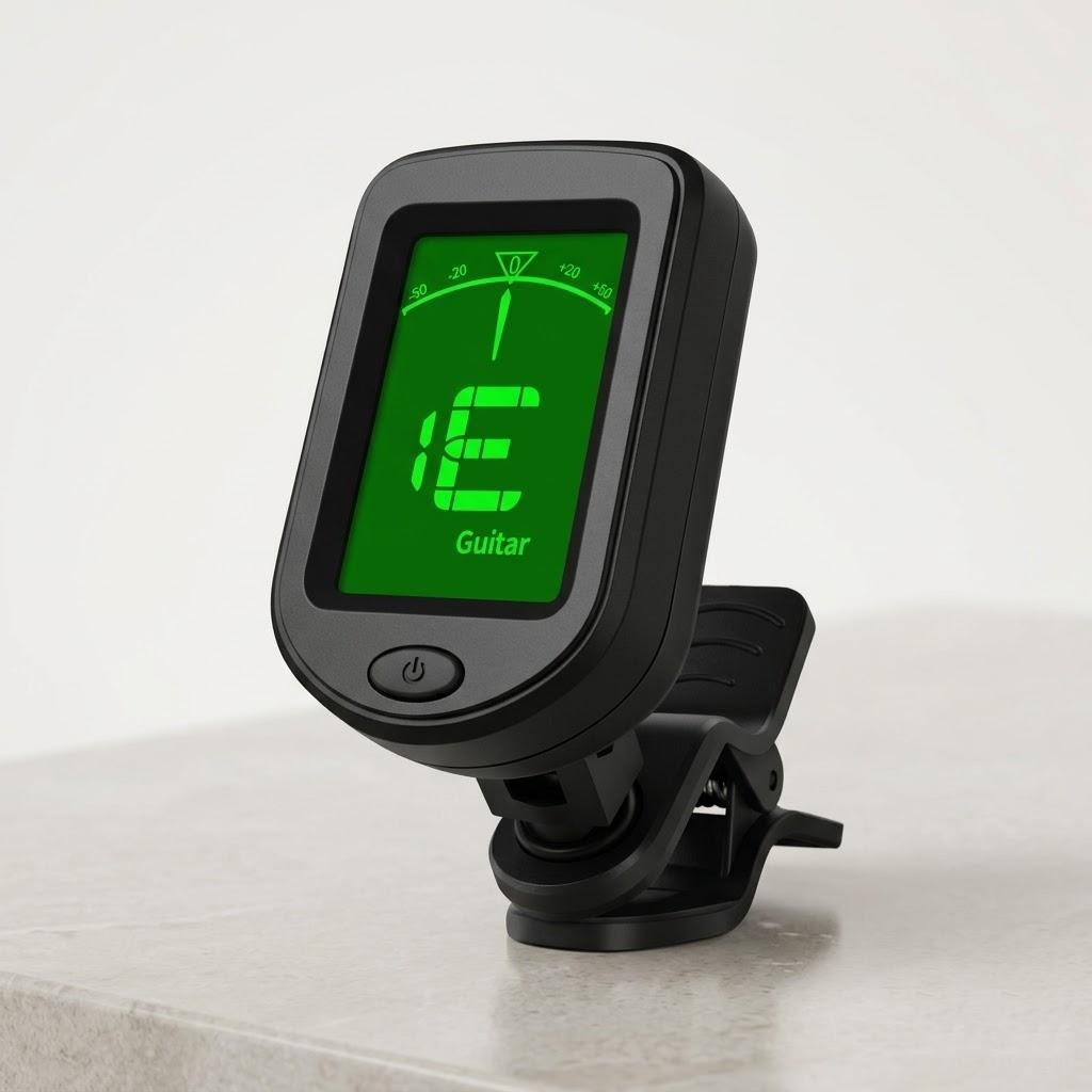 

Universal Portable Digital Guitar Tuner 360 Rotatable LCD Display for Guitar Ukulele Bass Musical Instruments Practice чёрный