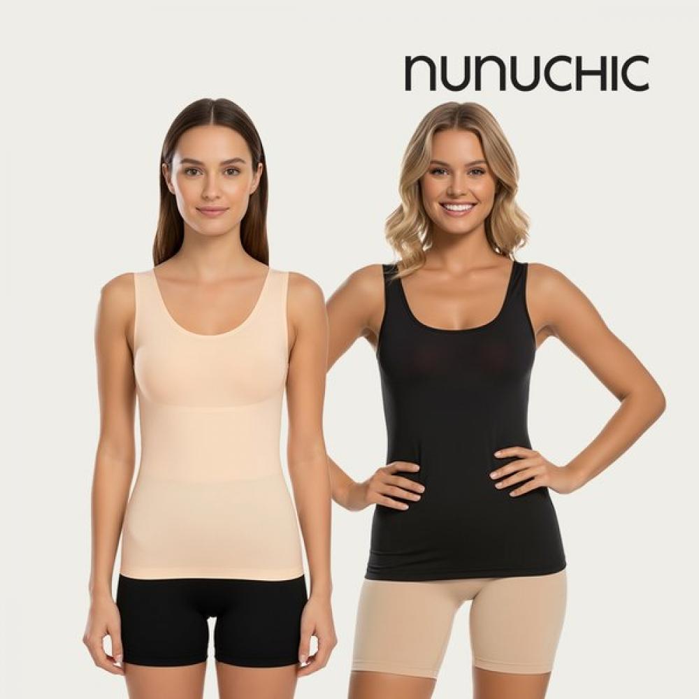 Nunuchic Tank Top 1+1 nude+black/XS