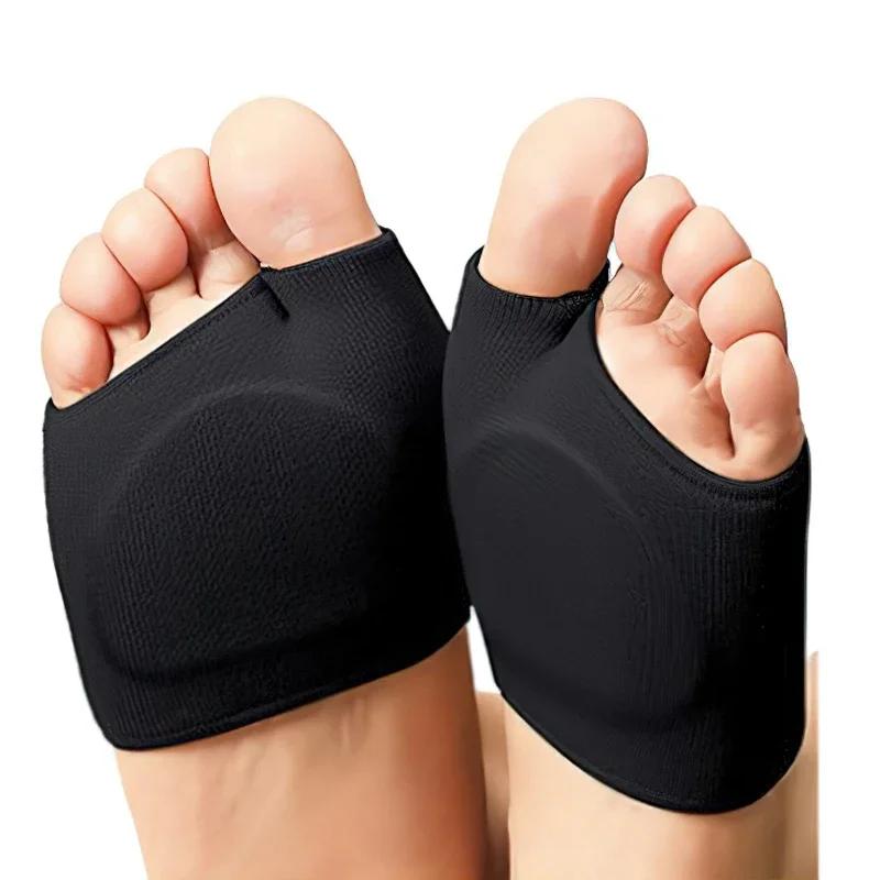

Силиконовый гель полустельки для женщин и мужчин плюсневые подушечки пятки полусотовые дышащие облегающие обувь влагоотводящие подушечки для передней части стопы XL чёрный