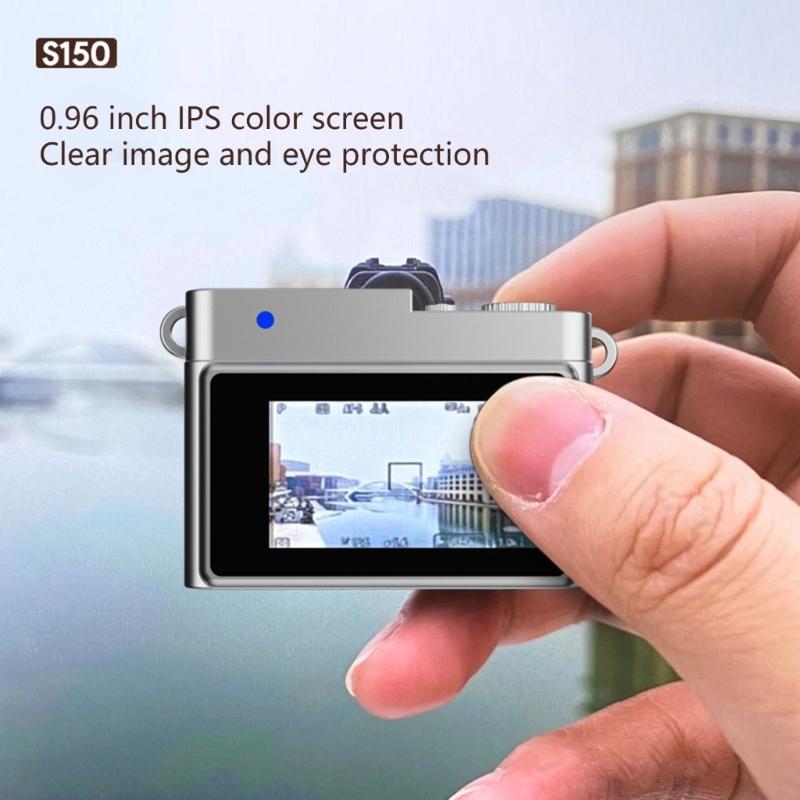 Compact Vintage Digital Camera For Travel 1080P 30FPS Recording Lightweight Design Built In 180mAh Battery Easy Operation