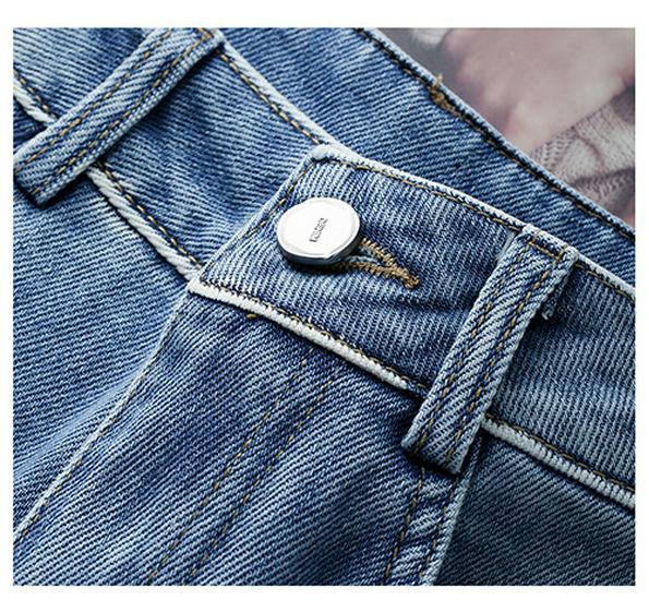 Women's 2024 Spring & Autumn Wide-Leg Jeans - Petite, Slimming, Straight-Leg, Floor-Length.