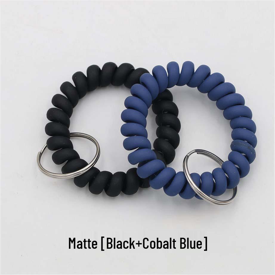 Minimalist Spring Coil Bracelet Keyring & Hair Tie