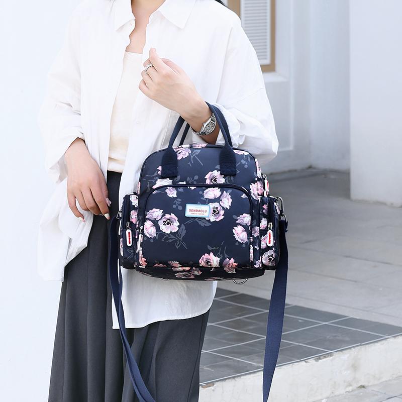 Geantă de umăr imprimată, ușoară, pentru călătorie în aer liber, geantă pentru mamă de vârstă mijlocie Geantă crossbody hidrofugă