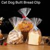 Cat Dog Butt Bread Clip - 4 Pack Reble Food Bag Clips, Keep Your Food Fresh with Adorable Pet-Themed Design (Cat)