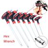 Hexagonal Wrench Allen Wrench Hand Tool 2/2, 5/3/4/5/6/8/10mm Adapter Universal Quick Pressure Ball Head Vanadium Chromium Steel
