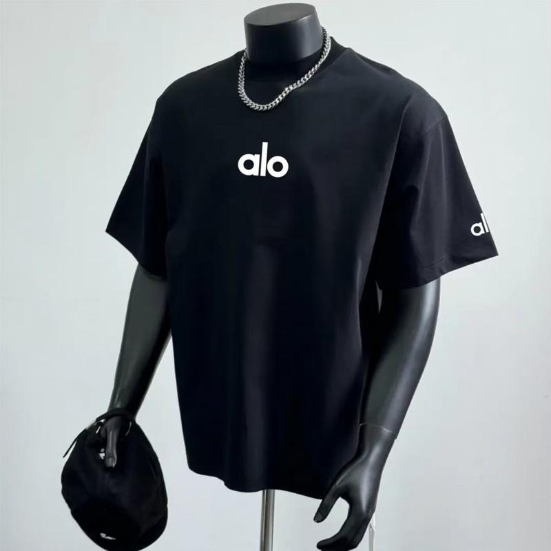 A Heavy Cotton T-Shirt Casual And Versatile Simple Print Solid Color Male And Female Couple Fashion Transparent