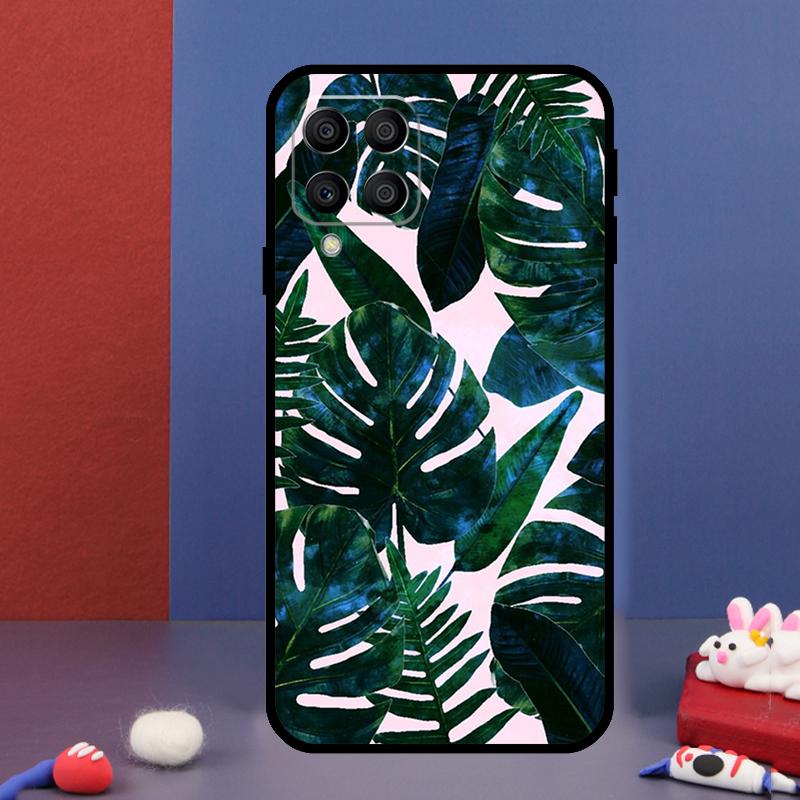 Tropical Monstera Leaves For Samsung Galaxy M15 M55 M33 M13 M23 M53 M31 M51 M14 M34 M54 M20 M30s M52 M32 Phone Case