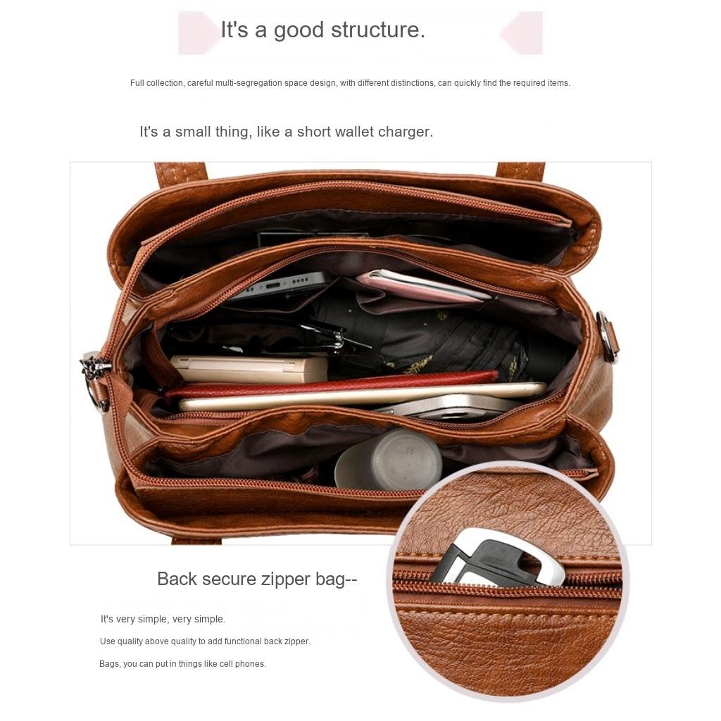 Xeie Thuk Handbag Shoulder Bag Women Faux leather Daily Commute Casual