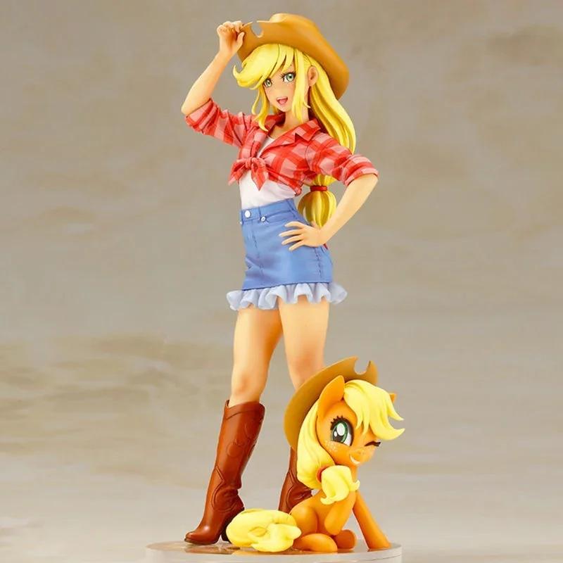 My Little Pony Bishoujo Anime Figure Applejack Fluttershy Mikuo Statue Rainbow Dash Bishoujo Rarity Figurines Doll Gift Toy