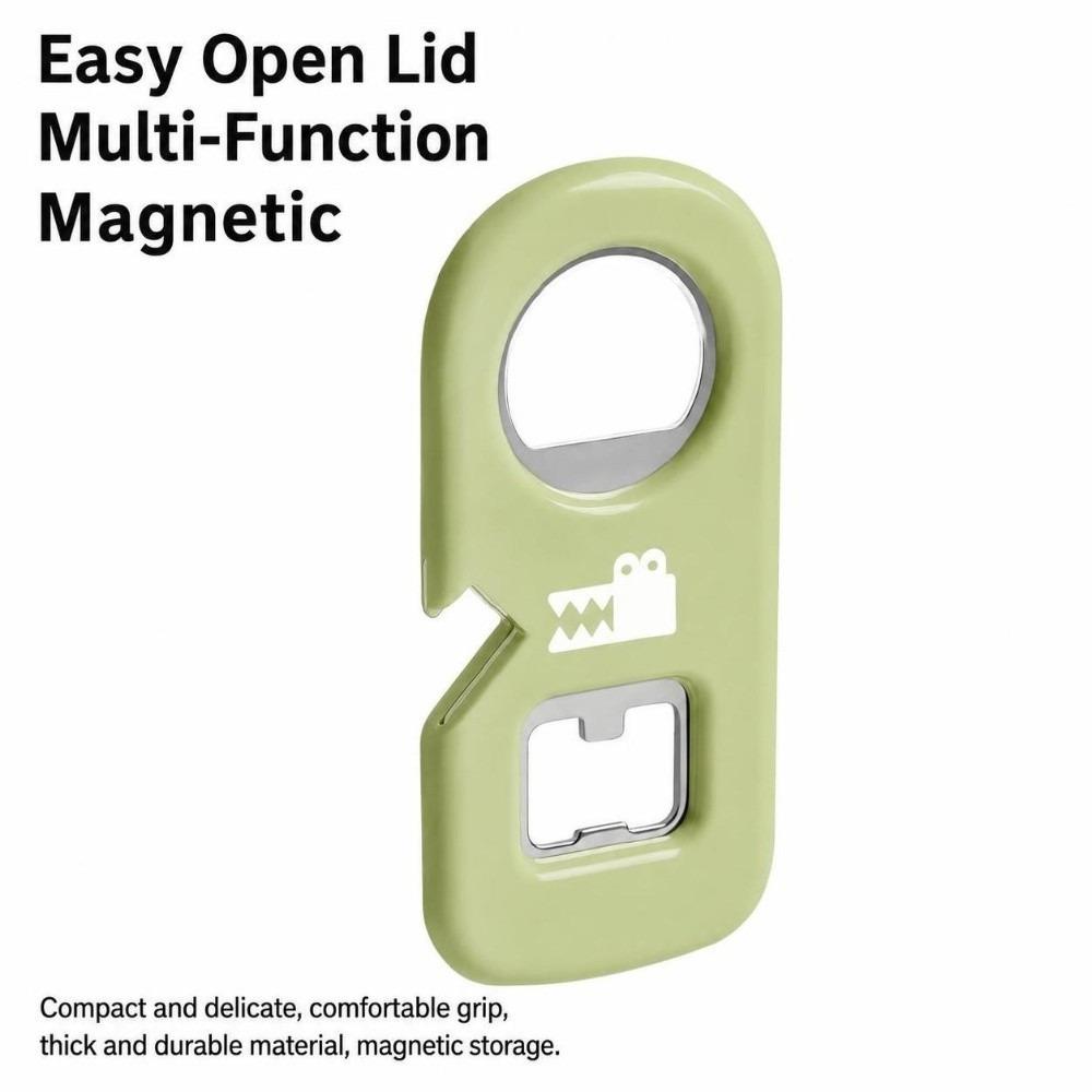 4 In 1 Beer Bottle Opener Multi-Purpose Can Opener Durable Magnetic Bottle Opener  for Long Nails