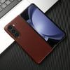 Custodia di Lusso in Vera Pelle per Samsung Galaxy Z Fold 7 fold6 5 4 Cover Vintag Olio Cera Modello Guscio Telefono Cover Posteriori Coque