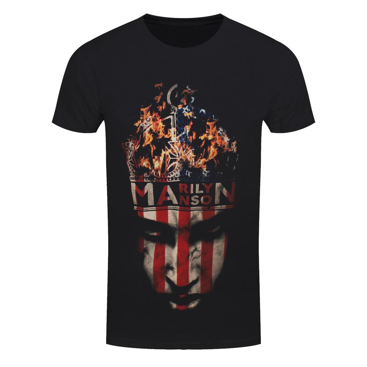 Футболка Marilyn Manson Crown Рок-группа Новая Черная Официальная 2XL