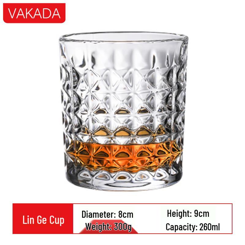 VAKADA Nordic Crystal Whiskey & Spirits Glass