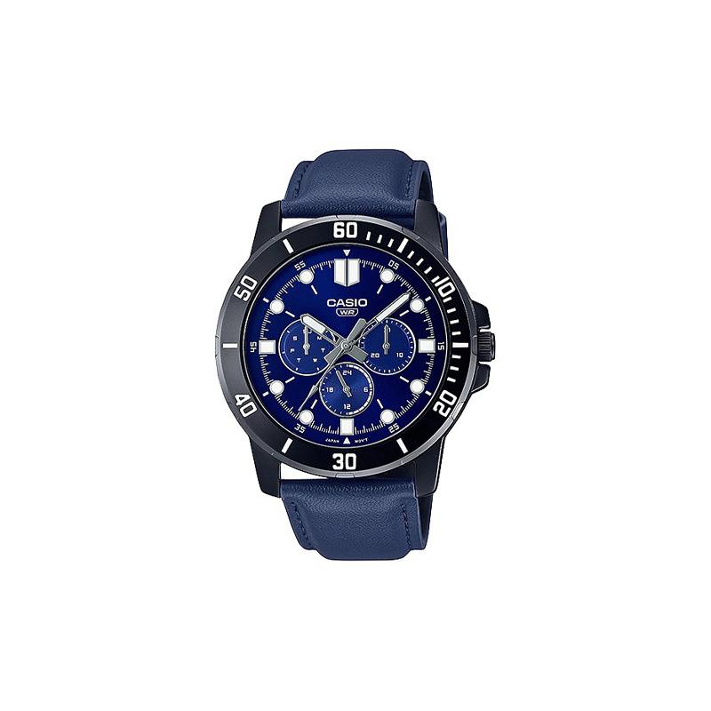 

Casio STANDARD Series DRESS Series Classic Simple Exquisite Fashion Quartz Movement Leather Strap Japanese and Korean Watch Men s Watch MTP-VD300BL-2E синій