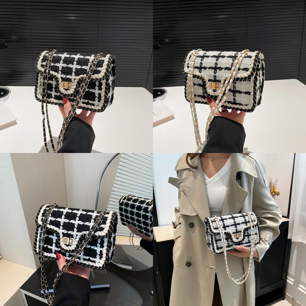 Chic Small Square Bag Stylish Shoulder Bag Trendy Minimalist Korean Womens Handbag