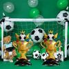 4D Standing Football & Rugby Balloons, Trophy Soccer Balloon Pile, Ideal for Birthday Party Decorations, Sports Theme Party Supplies & Gifts