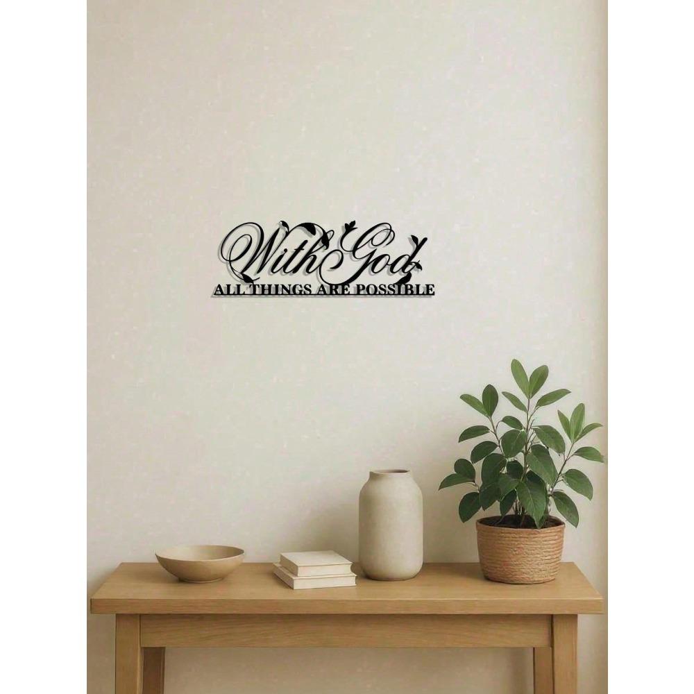 Metal Wall Art Decor Hanging Plaque for Home Office Kitchen