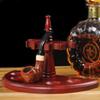 2/3/5 Pipes Wooden Pipe Stand Rack Smoking Tools Holder Straight Line Vertical Romanesque Style More Styles 3 Colors Durable