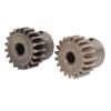 2PCS Set RC Metal Pinion Motor Gear Set for HSP 94107 94111 94123 94170 1 10 RC Car19T