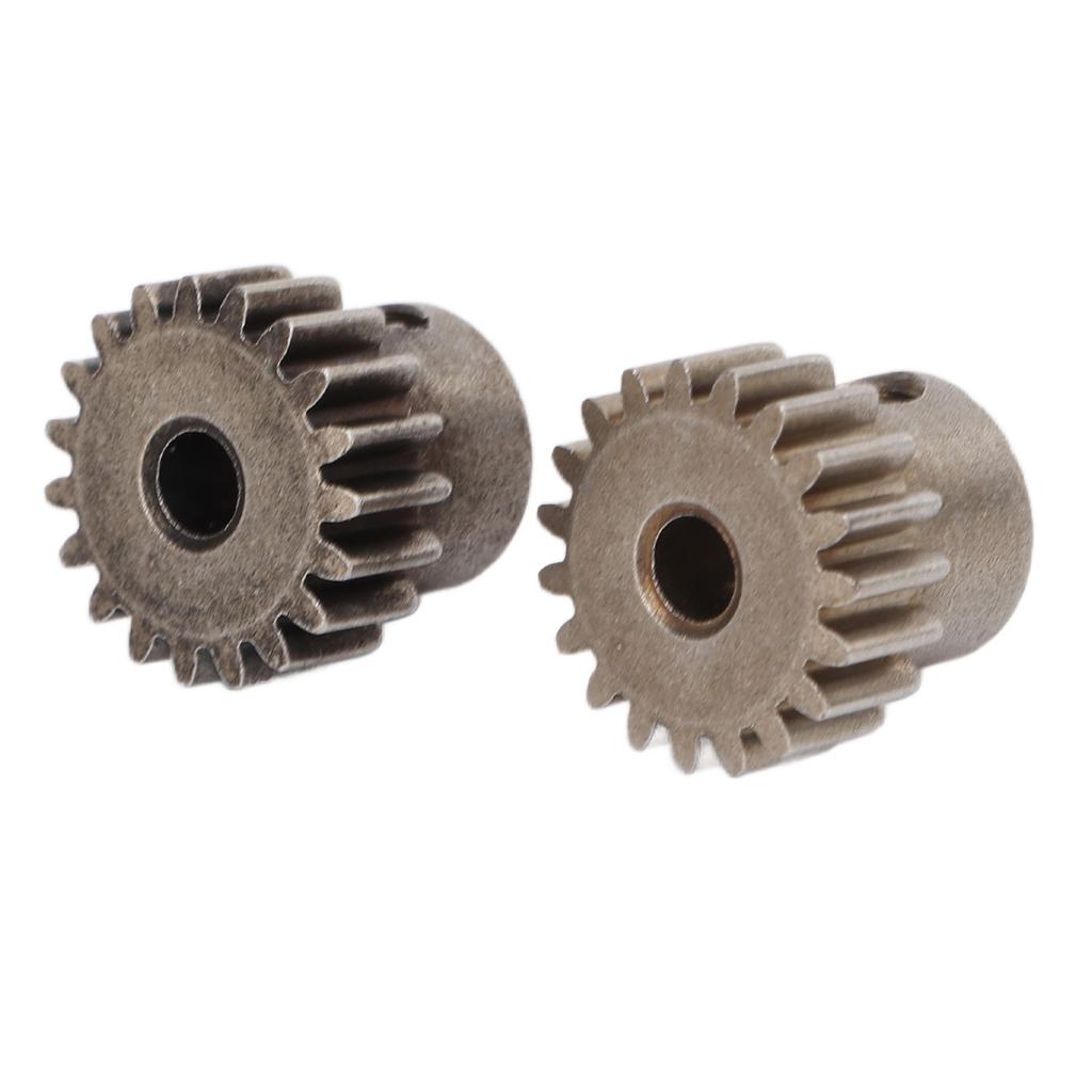 2PCS Set RC Metal Pinion Motor Gear Set for HSP 94107 94111 94123 94170 1 10 RC Car19T