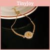 Geometric Zircon Round Pendant Vintage Adjustable Bracelet For Women Gift Ideas