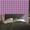Purple Checkered Wallpaper Purple, Light Gray and Gray 50x1000