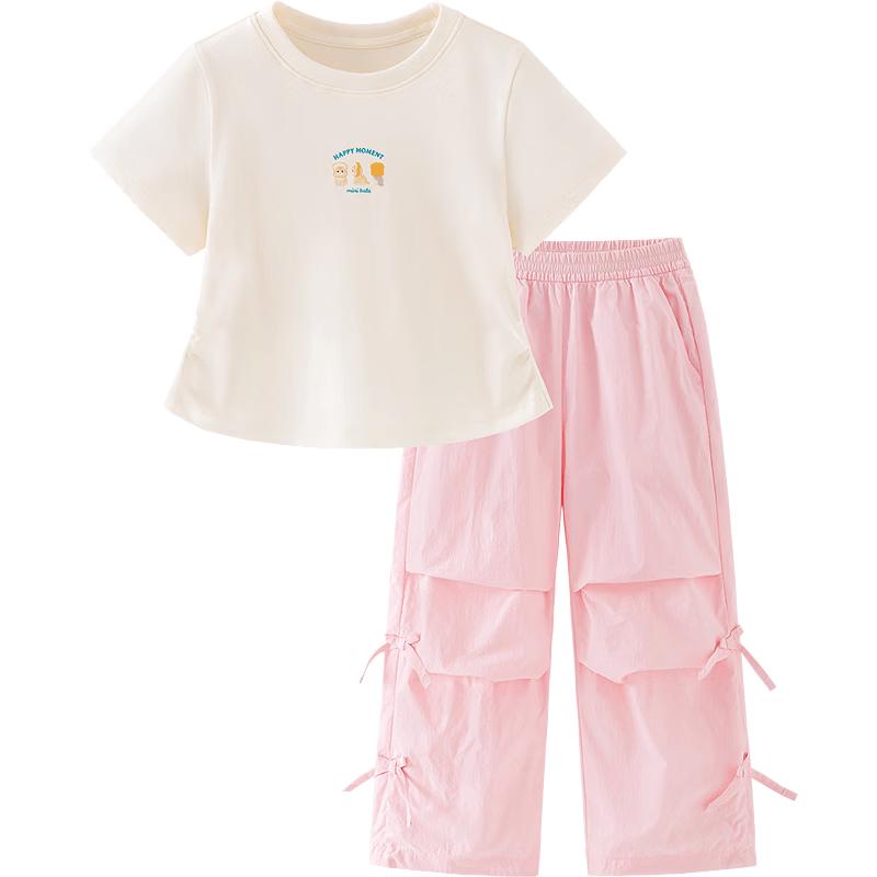 Minibala Girls' Moisture-Wicking T-Shirt & Shorts Set