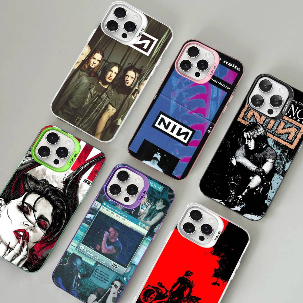 Industrial Rock Nine Inch Nails Band For IPhone 17 16 15 14 13 12 11 Pro Max Plus Matte Color Back Phone Cover