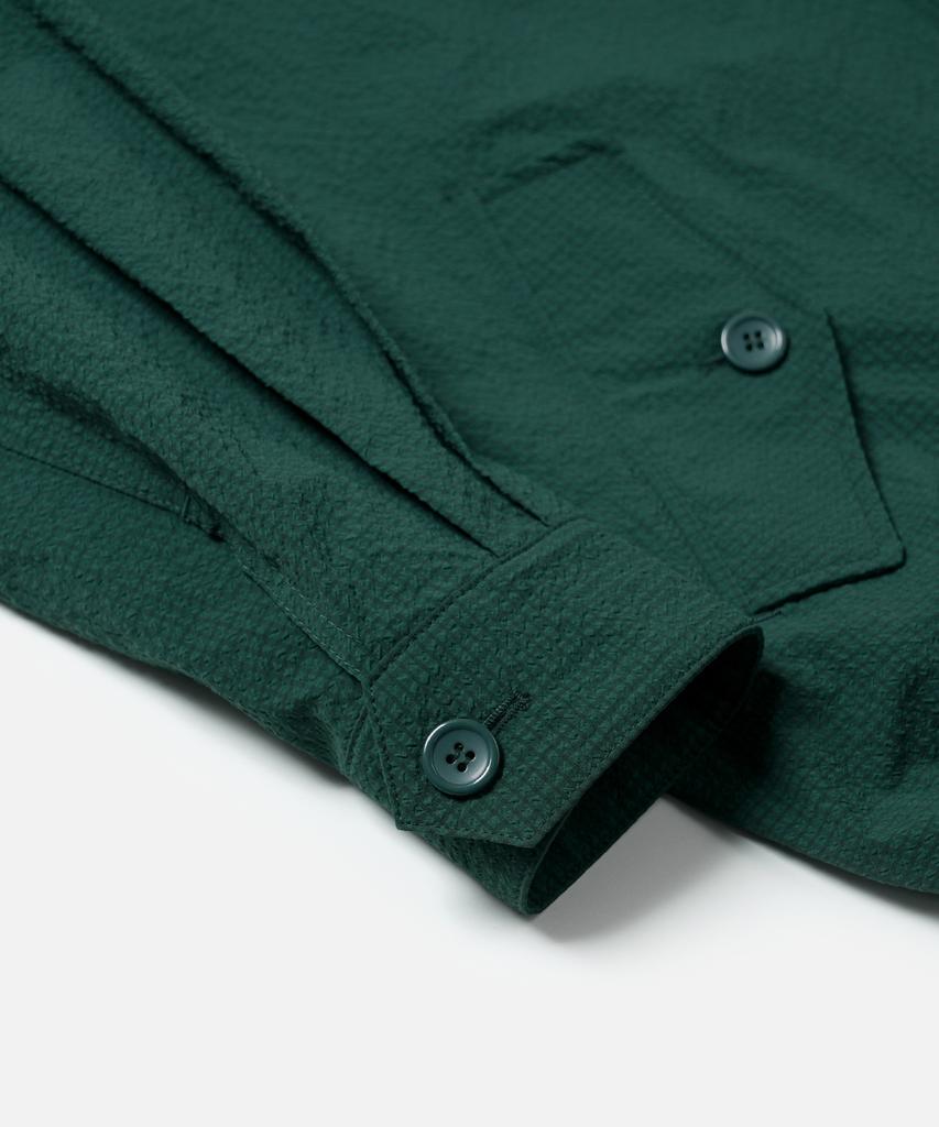 Frizmworks Seersucker Buddy Harrington Jacket _ Dark Green