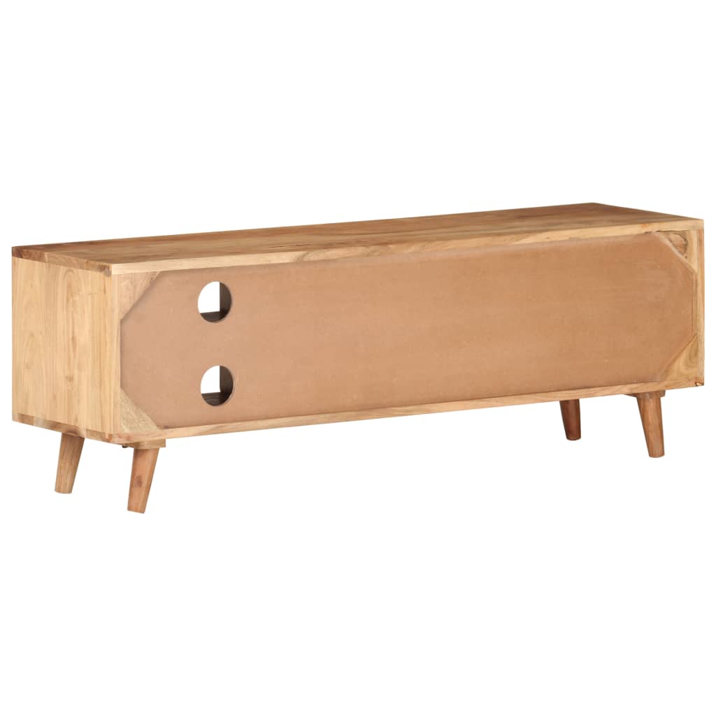 TV Stand 115 X 30 X 39 Cm Solid Acacia Wood