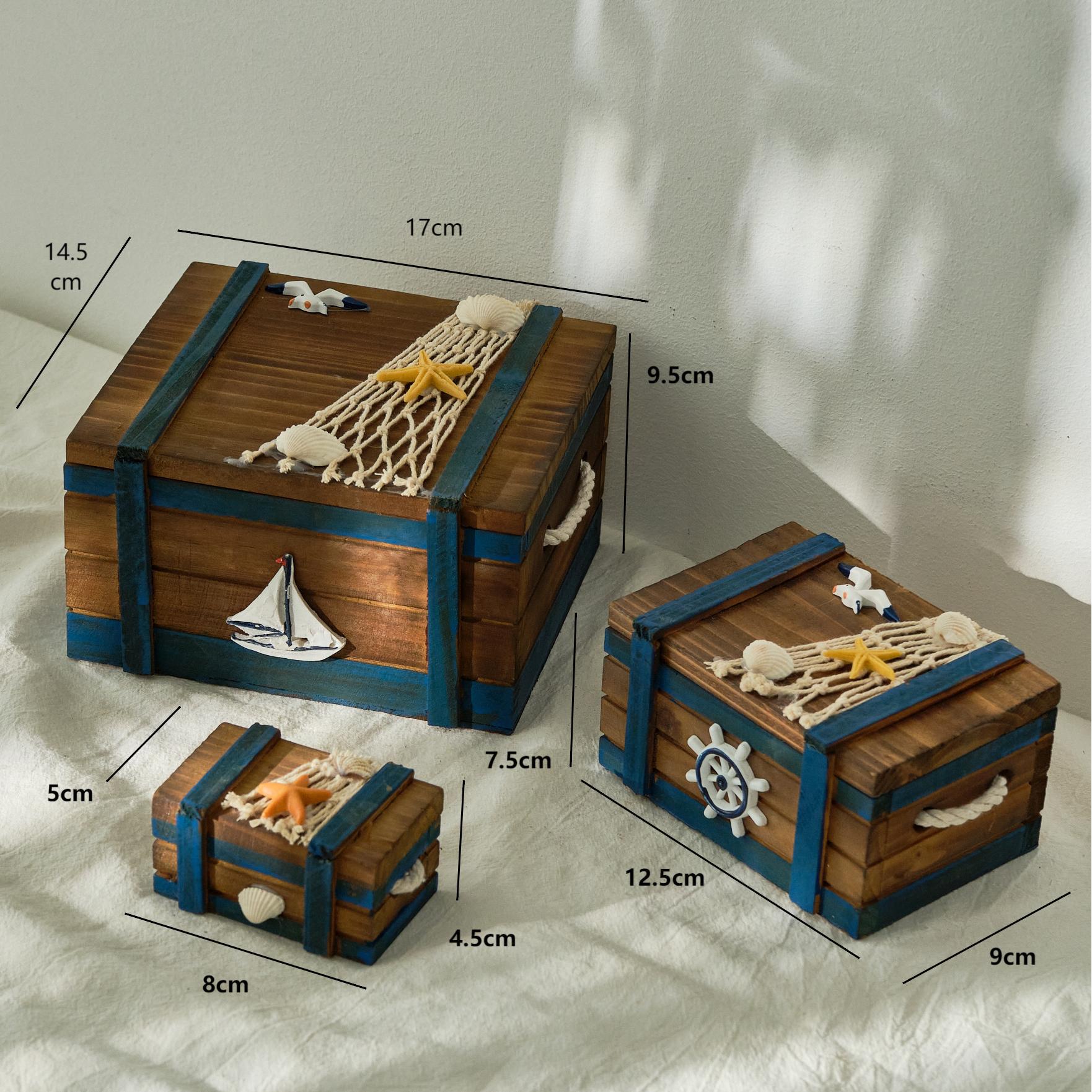 

Средиземноморский Деревянный Ретро Сундук с Сокровищами Набор из Трех Штук Украшение Витрина Оформление в Пиратском Стиле Коробка для Хранения