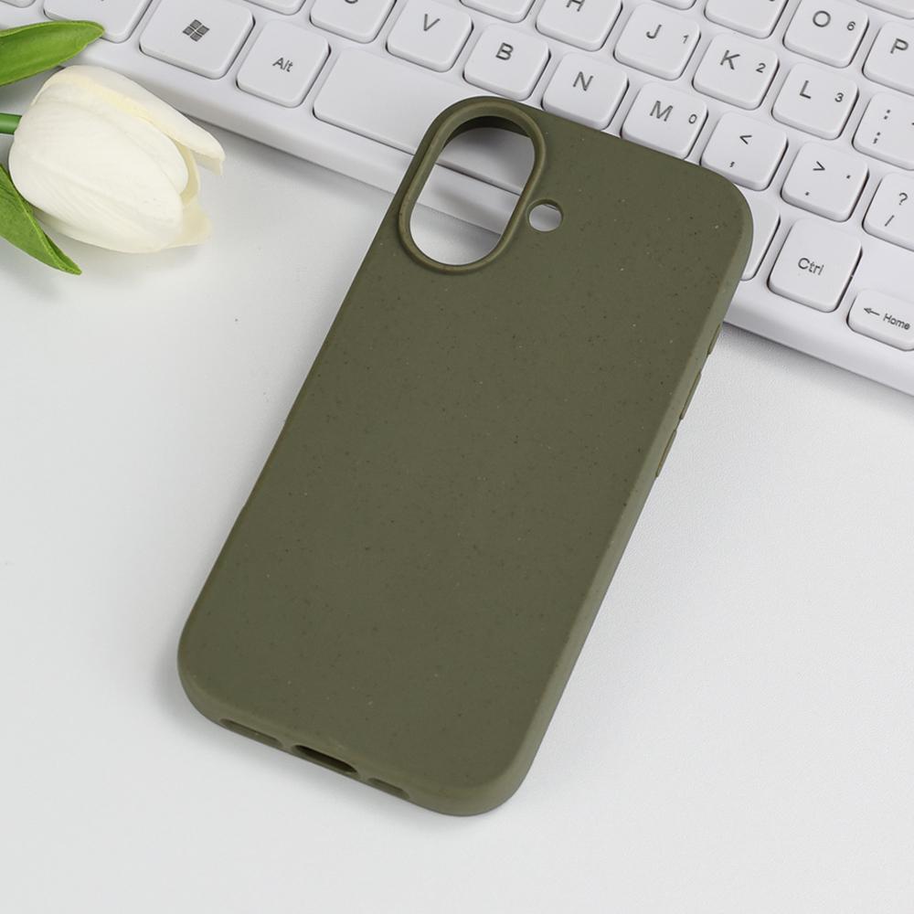 For iPhone 17 Case Biodegradable Wheat Straw + TPU Matte Phone Cover