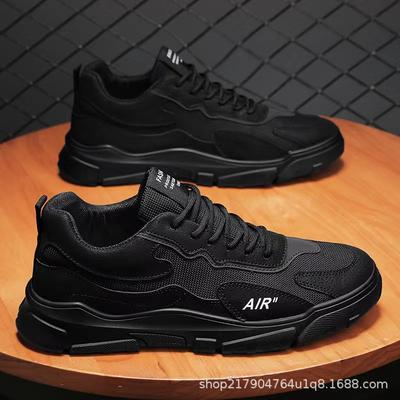Zapatos nuevos de primavera y otoño 2025 para hombre, zapatillas para correr transpirables y versátiles, zapatos casuales de plataforma de versión coreana, zapatos deportivos de moda para hombre.