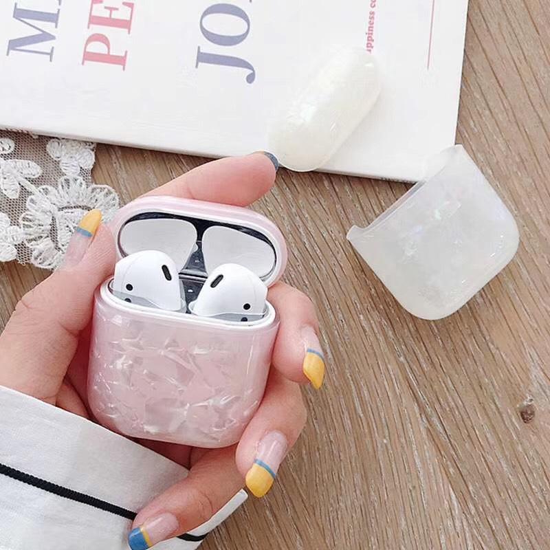 Creative simple shell pattern for AirPods protective cover Apple 2 generation Bluetooth wireless headset cover silicone anti-drop