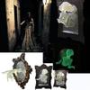 3D Halloween Decor Glow in The Dark Halloween Statue Halloween Ghost in The Mirror  Bar Home Decor
