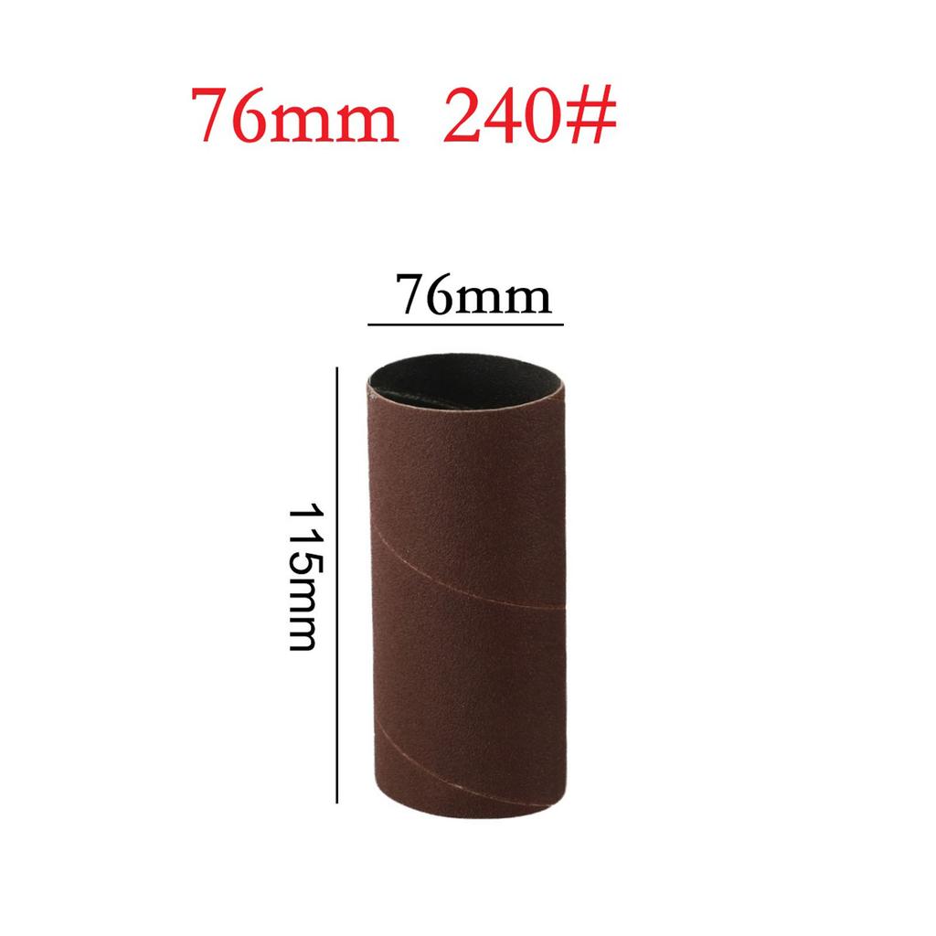 115mm Schleiftrommelhülsen Schleifpapier-Trommel Polierwerkzeuge 80/150/240 Körnung Schleifpapier für Metall Holzbearbeitung Polieren