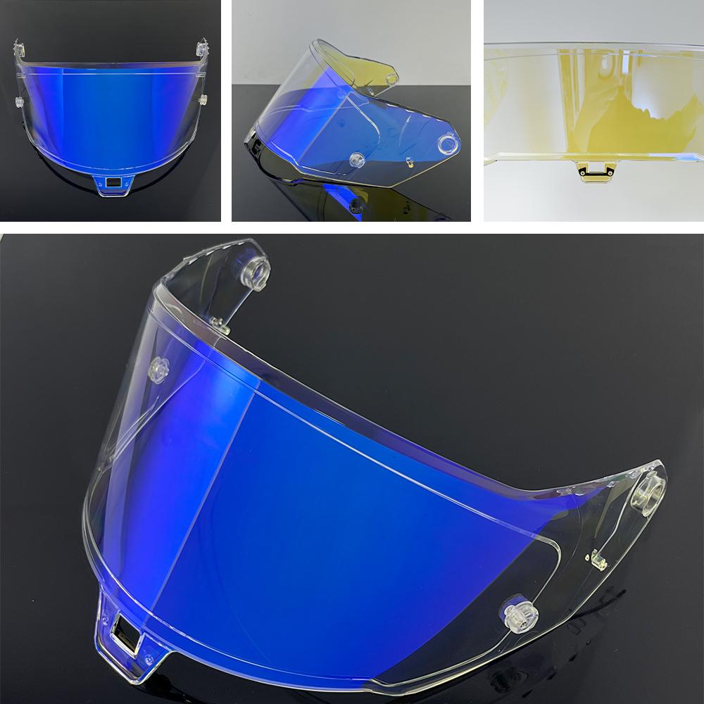 R10 Helmet Visor for Alpinestars Supertech R10 Motorcycle Helmet Visor Goggles Plating Silver Red Replacement Lens