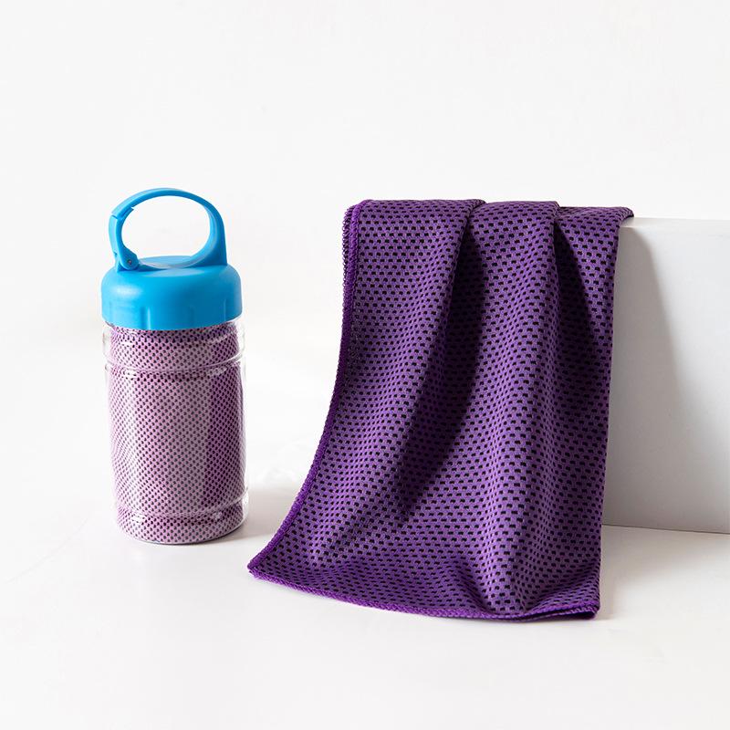 1 Stück atmungsaktives Kühlhandtuch, ultraweich, leicht, Mikrofaserhandtücher, schnell trocknend, Hitzschlagprävention, Yoga, Schwimmen, Fitnessstudio Handtuch