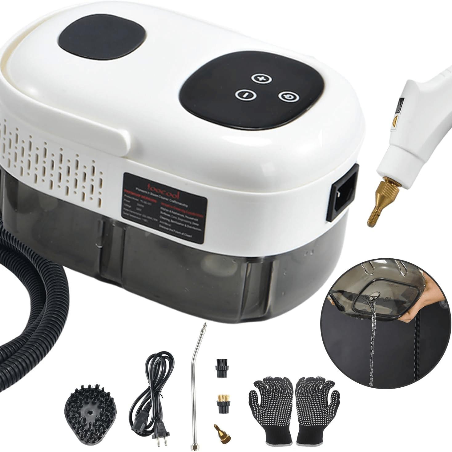 

Ручной пароочиститель, пароструйный очиститель, 2500 Вт высокотемпературный паровой аппарат для уничтожения насекомых, высокотемпературный паровой аппарат для детейлинга автомобиля, US Plug белый