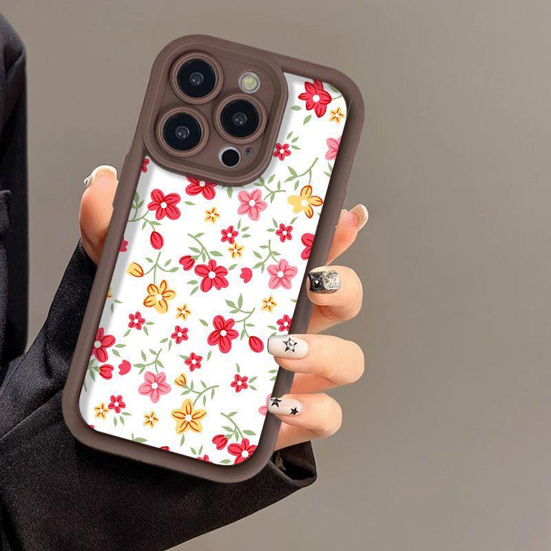 Color Floral Application iPhone17 Mobile Phone Case Apple 17promax All-inclusive 13/12 Anti-drop 14 Protective Case