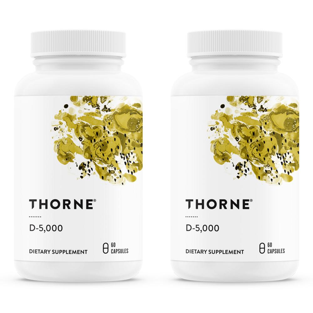 Thorne Research D 5000 Vegetarian Capsules 60 Tablets 2 pcs