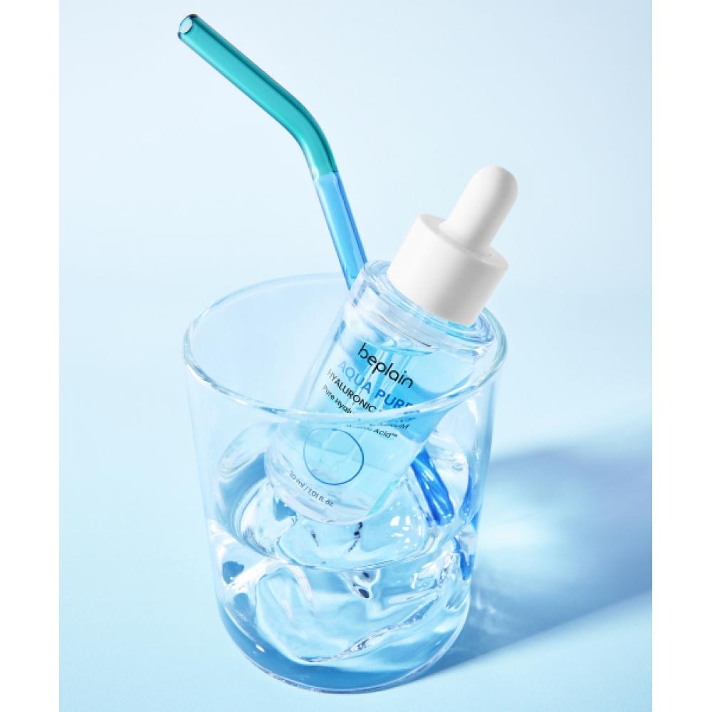 Beplain [2] Aqua Pure Hyaluronic Serum 30ml  Free  2 B5 Moisture Ampoule Masks 